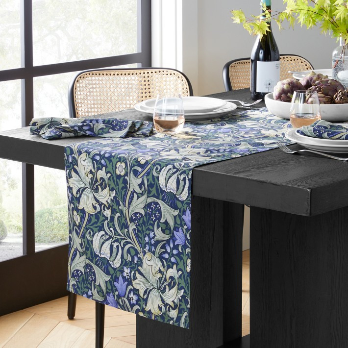 Williams Sonoma x Morris & Co. Golden Lilly Table Runner | Williams-Sonoma