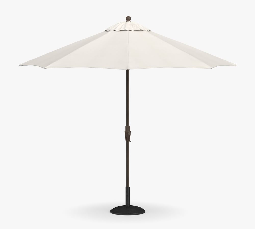 9' Round Umbrella with Aluminum Tilt Pole, Sunbrella® Natural | Pottery Barn (US)