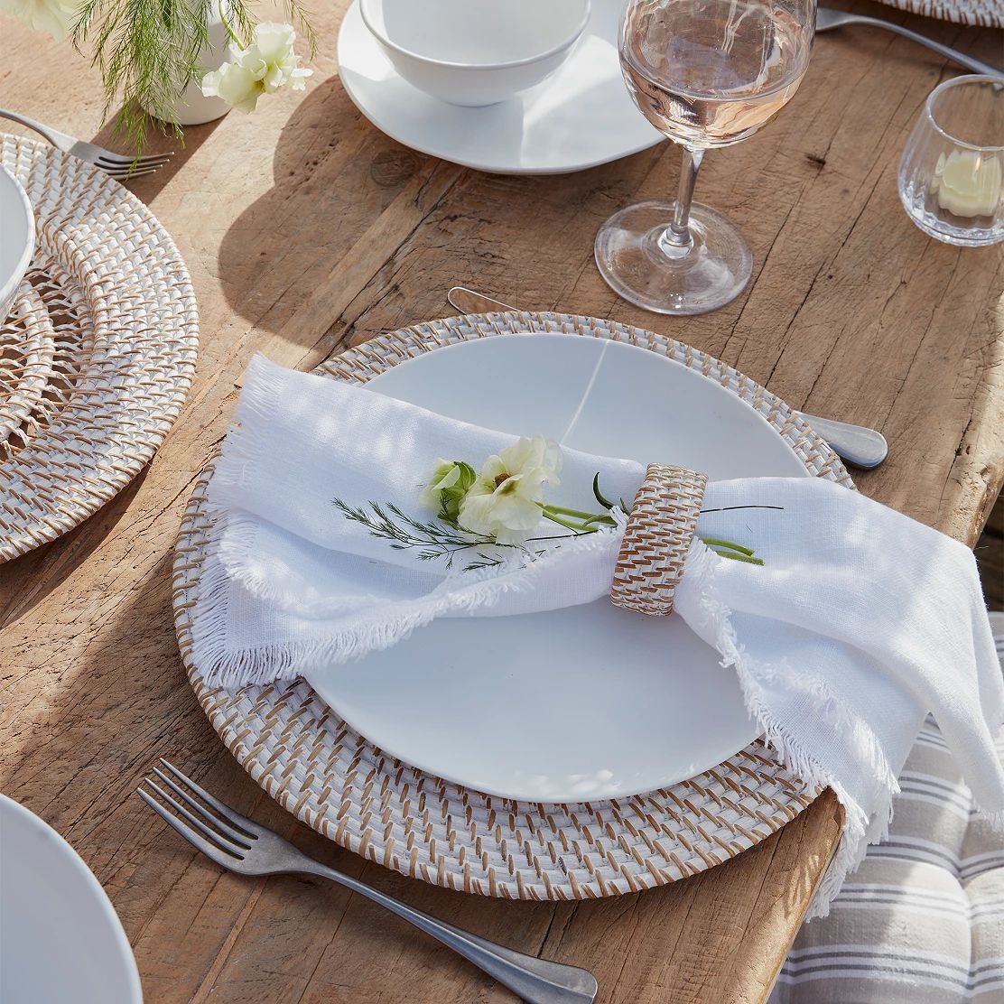 White Melamine Picnic Dinner Plate | The White Company (UK)
