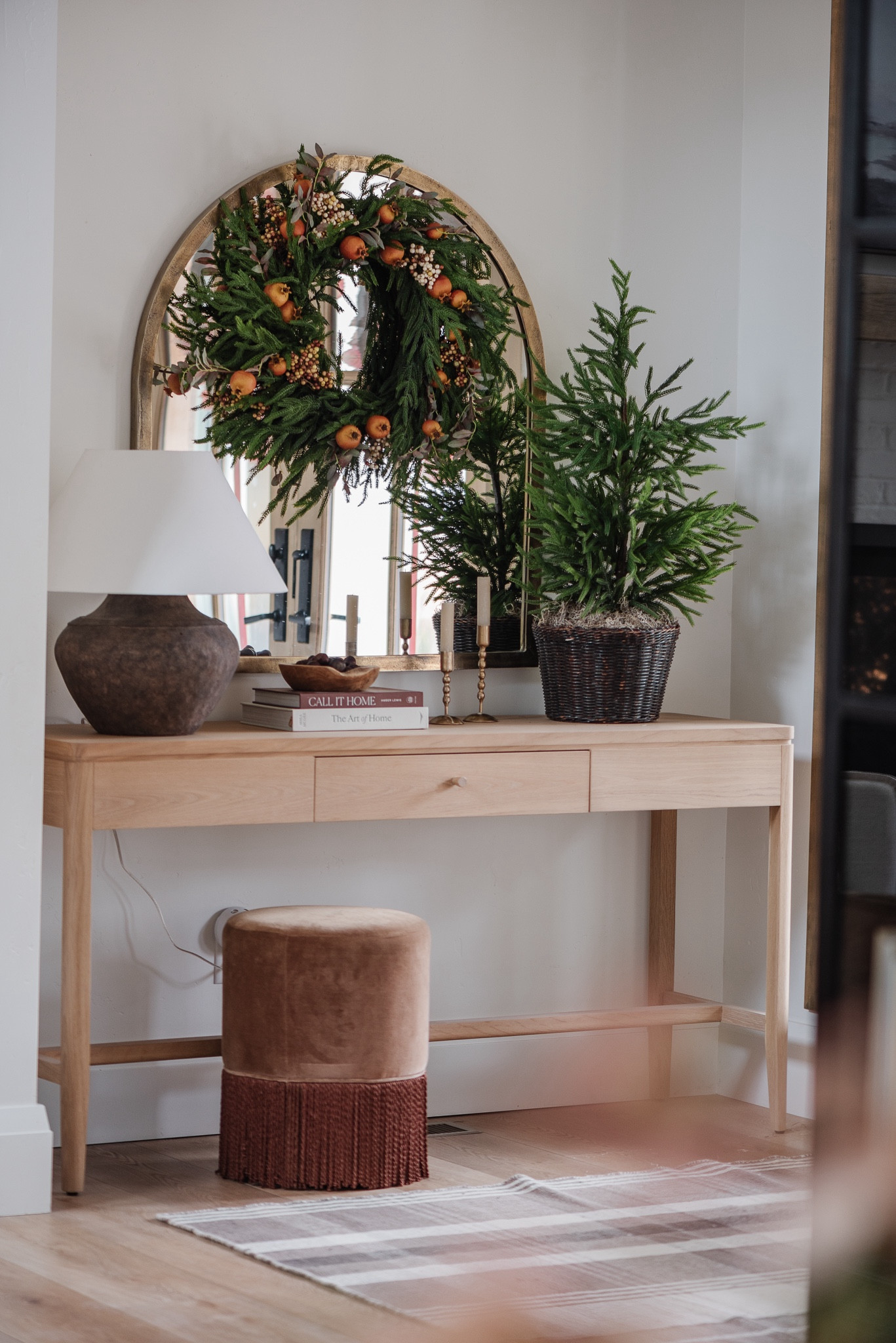 Shop My entry! 

Puppies Christmas decor, Holiday decor, Christmas entry, Holiday, entry, table lamp, Norfolk, pine, folk wreath, arched mirror, consult table, ottoman 

#LTKHome #LTKSeasonal #LTKHoliday