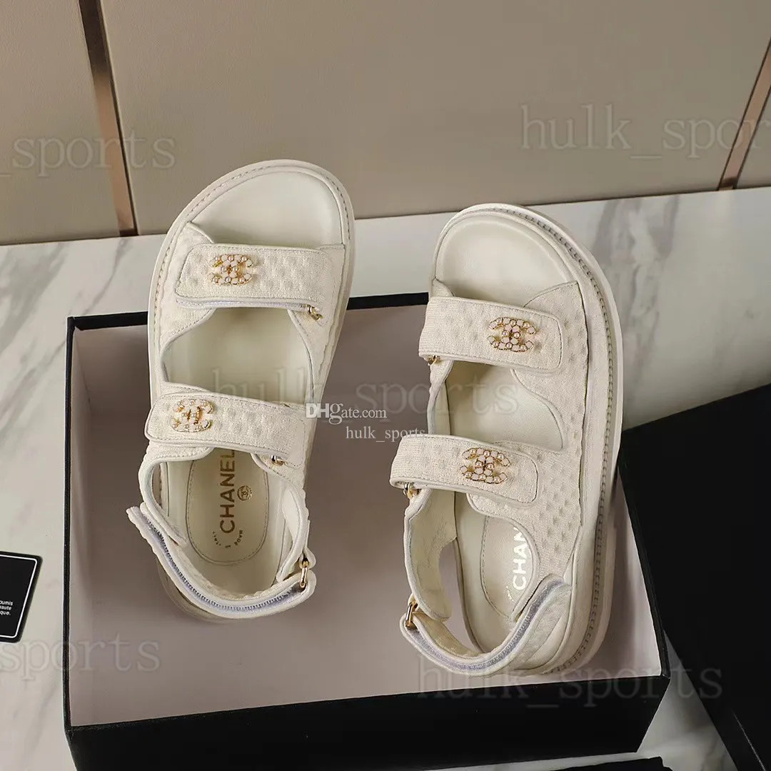 Chanel Cowhide Sandal Candy Color Flats Shoes Women's Leisure Designer Outdoor Luxury Slipper Wom... | DHGate