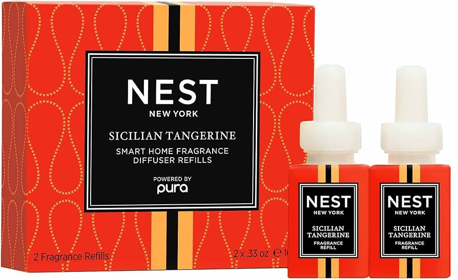 NEST New York Smart Home Fragrance Diffuser Refill Vials, Sicilian Tangerine - Set of 2 - Designe... | Amazon (US)