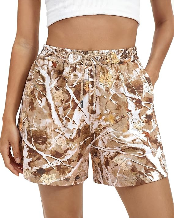 BTFBM Casual Floral Shorts for Women Beach Fashion Pajama 2026 Summer Outfits Lounge Sleep Y2K Be... | Amazon (US)