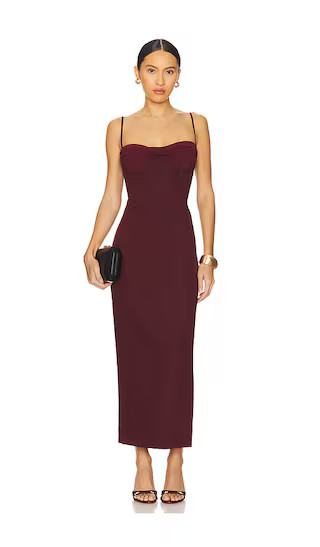 x REVOLVE Martini Midi Dress in Burgundy | Revolve Clothing (Global)