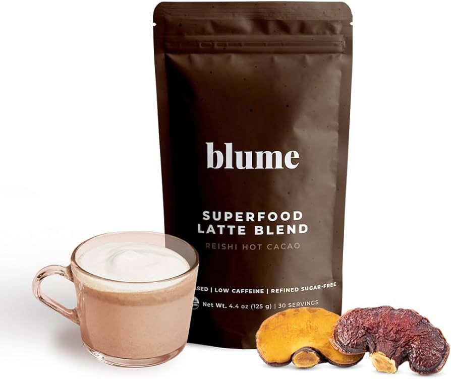 Blume Reishi Hot Cacao Blend - Stress Soothing Superfoods Mushroom latte with Brain Boosting Adap... | Amazon (CA)