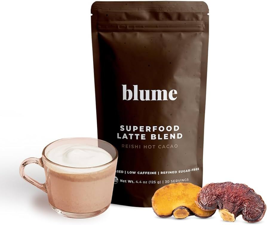 Blume Reishi Hot Cacao Blend - Stress Soothing Superfoods Mushroom latte with Brain Boosting Adap... | Amazon (CA)