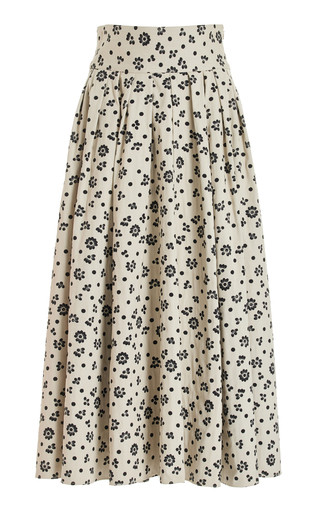Printed Cotton-Blend Midi Skirt | Moda Operandi (Global)