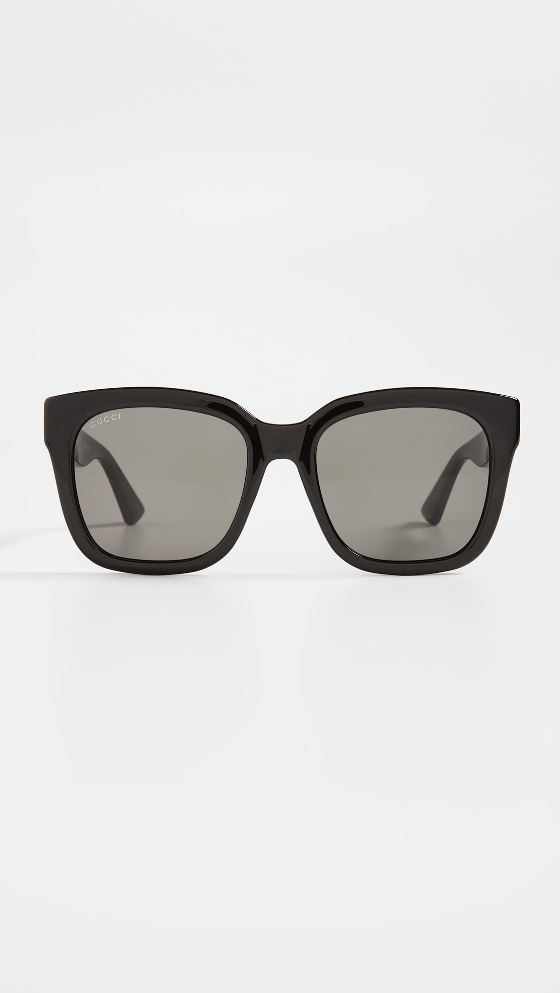 Gucci Minimal Sunglasses Black-Black-Smoke One Size | Shopbop