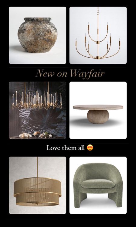 New on Wairfair 😍 
Shop these & other finds below 👇 

Upholstered barrel chair. Modern light fixtures. Terracotta vase. Coffee table. Console table. Home finds. Home refresh.



#LTKhome