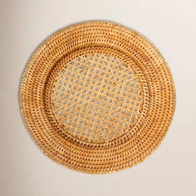 Venezia Open Weave Rattan 12.5" Charger | Wayfair North America