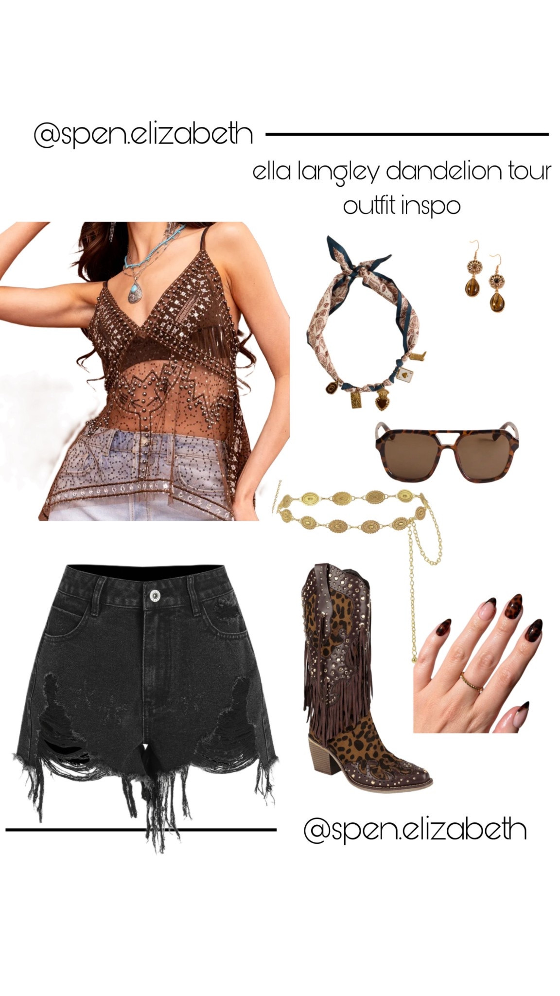 ella langley concert outfit inspo!! 
boots:wetkiss