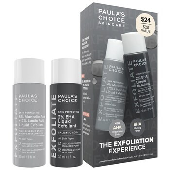 The Exfoliation Experience Kit with 2% BHA + 6% Mandelic Acid AHA | Sephora (US)