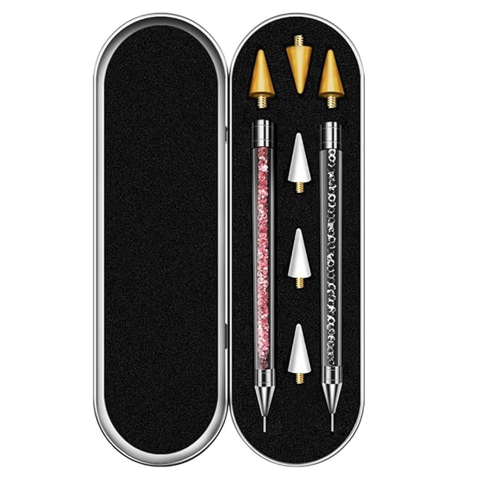 Rhinestone Picker, 2 Pack Diamond Art Painting Dotting Pen, Dual-end Rhinestones Applicator Picku... | Amazon (US)