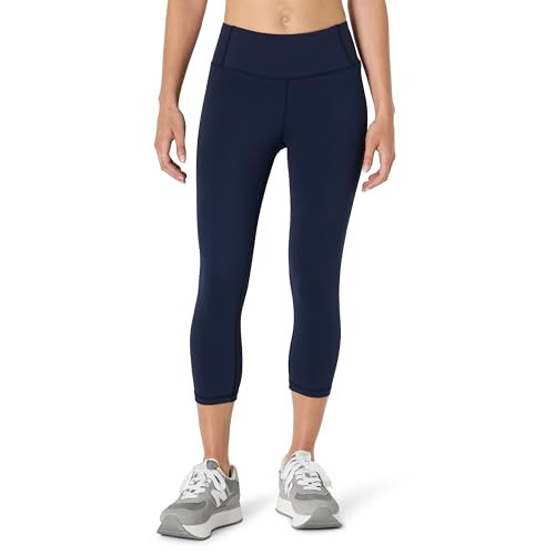 Amazon Essentials Women's Active Total Train Gym Workout Leggings, Navy, Large | Amazon (US)