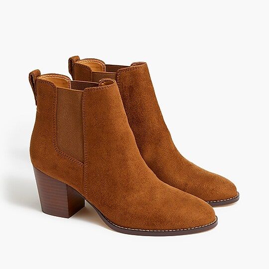 Rory microsuede heeled boots | J.Crew Factory