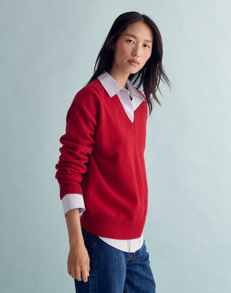 The Relaxed V | Navygrey