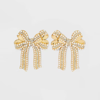 SUGARFIX by BaubleBar 'That's a Wrap' Statement Earrings - White | Target