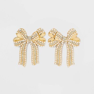 SUGARFIX by BaubleBar &#39;That&#39;s a Wrap&#39; Statement Earrings - White | Target