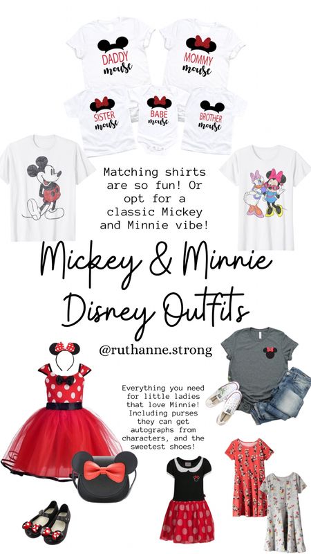 Classic Mickey & Minnie Mouse Outfits for the whole family! 🐭 

#LTKfamily #LTKtravel #LTKkids