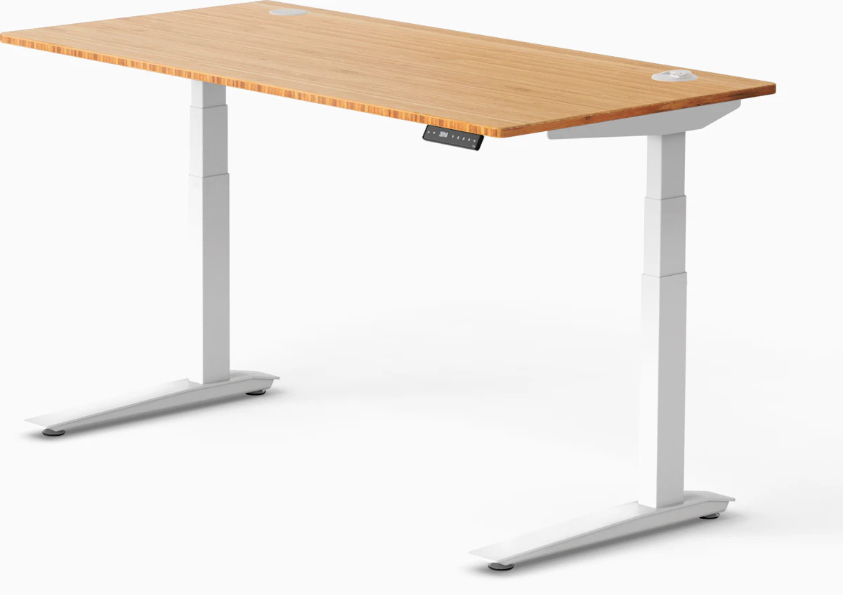 Jarvis Bamboo Standing Desk, Rectangle – Herman Miller | Herman Miller