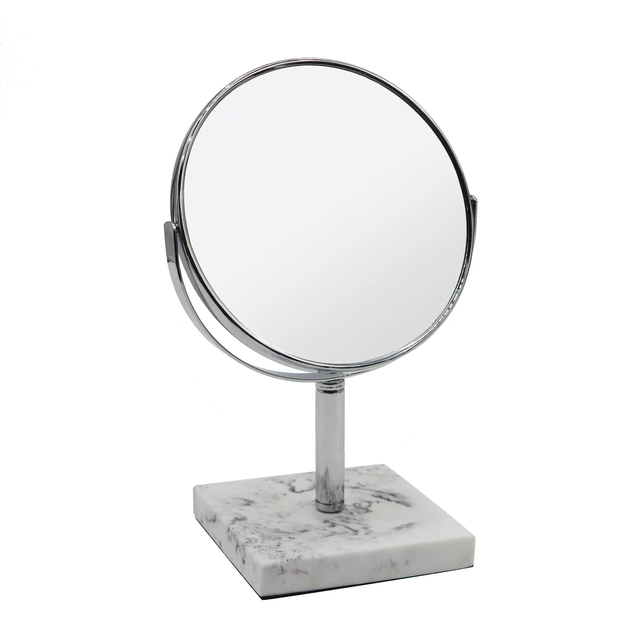 Better Homes & Gardens Faux Marble Double-Sided Vanity Mirror, White | Walmart (US)