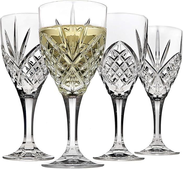 Godinger Dublin Wine Glasses, Goblet Glasses Martini Glass, Drinking Glasses, Stemmed White Wine ... | Amazon (US)