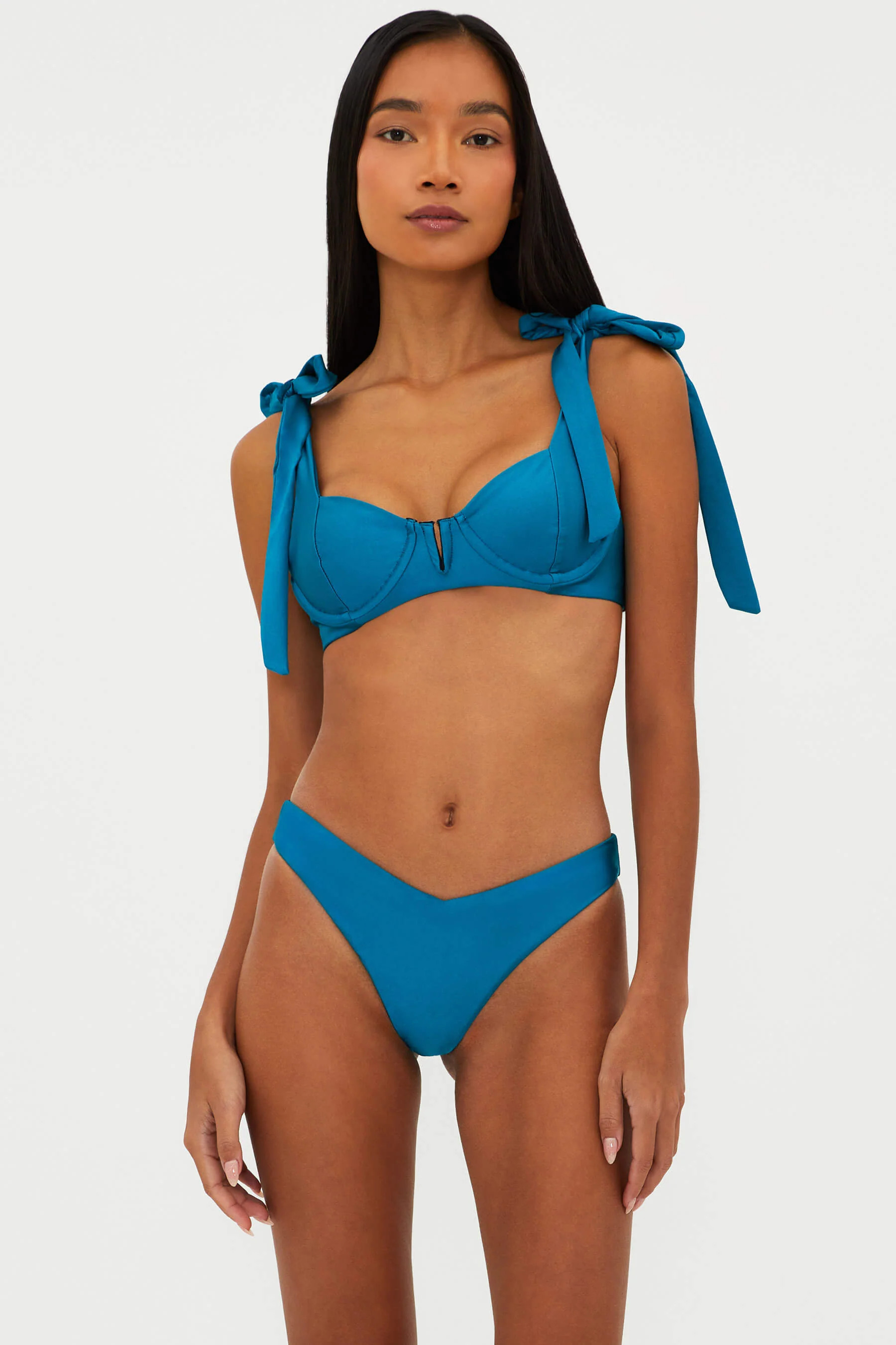 Blair Top Midnight Teal | Bikini Top | Beach Riot | Beach Riot