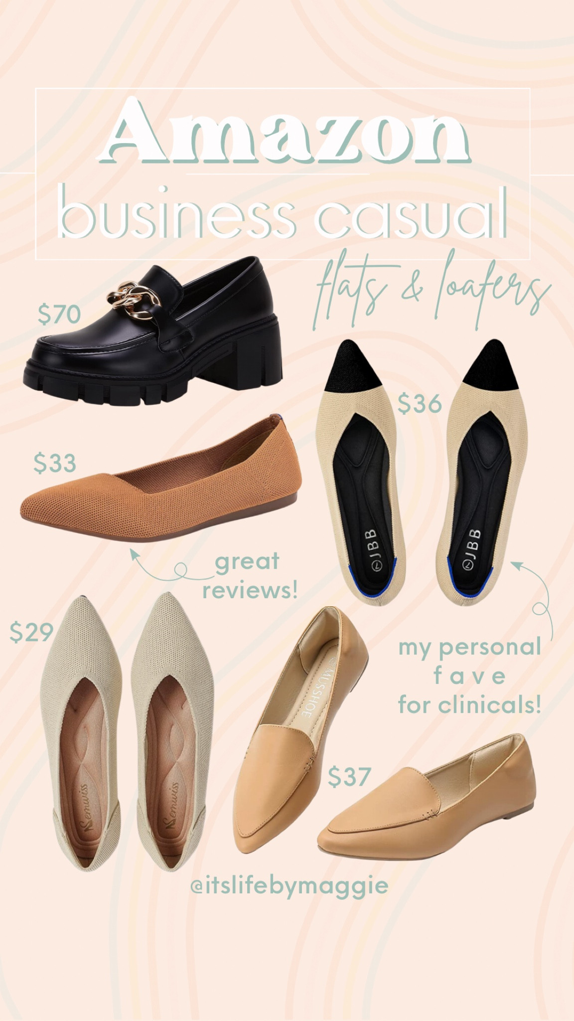 Amazon business casual shoe finds!

#rothysdupes #amazonfashion #workoutfit #businesscasual #flats #workflats #loafers #amazonbusinesscasual #workwear 

#LTKFind #LTKunder50 #LTKworkwear