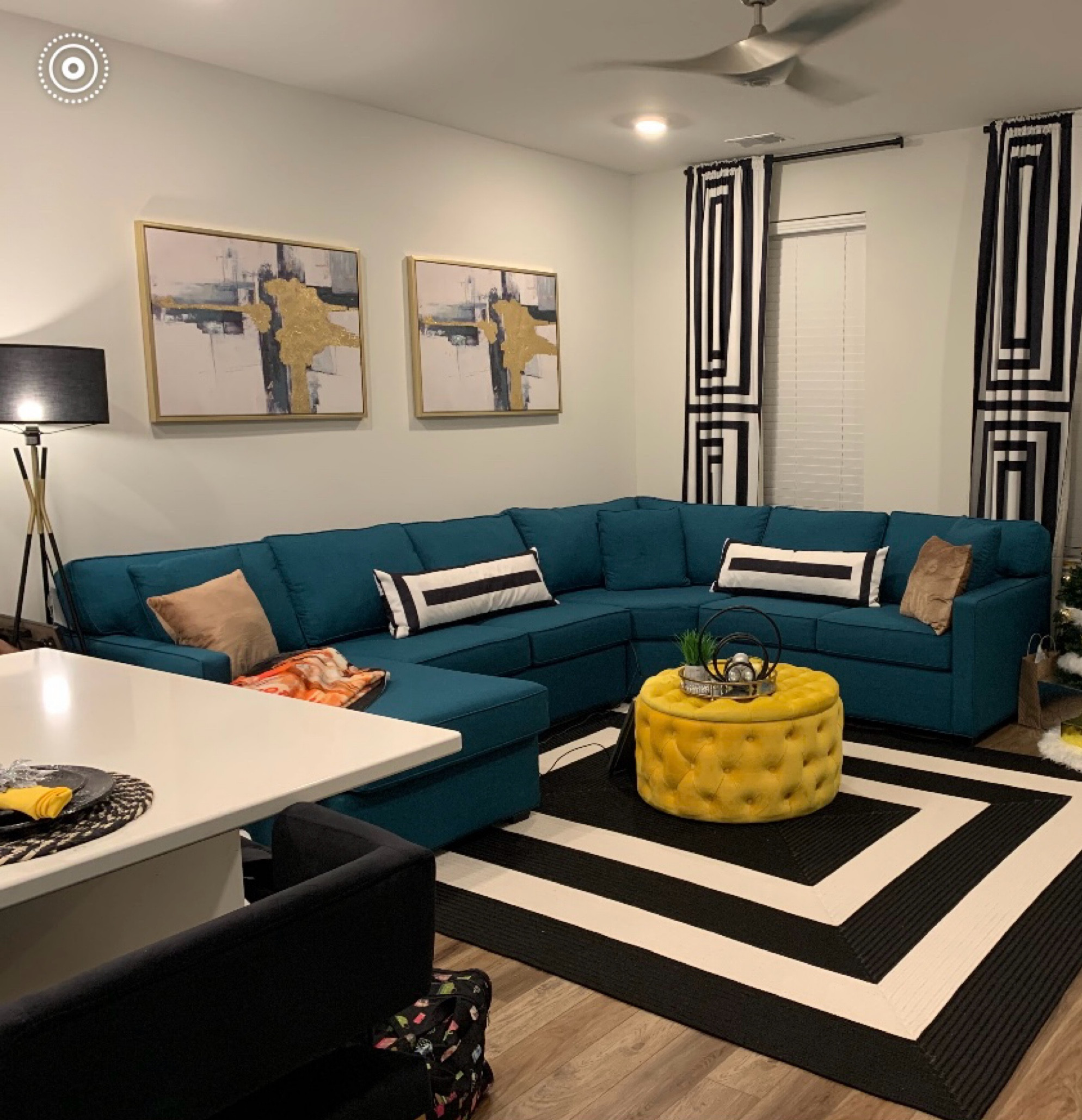 Designed a Small Living room with an open concept! The teal sofa was a must have ✨💙💚

#LTKFindsUnder100 #LTKHome #LTKSaleAlert