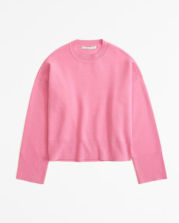 Women's LuxeLoft Crew Sweater | Women's Tops | Abercrombie.com | Abercrombie & Fitch (US)