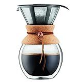 BODUM Pour Over Coffee Maker Grip, 8 Cup, 34 Ounce, Double Wall Cork | Amazon (US)