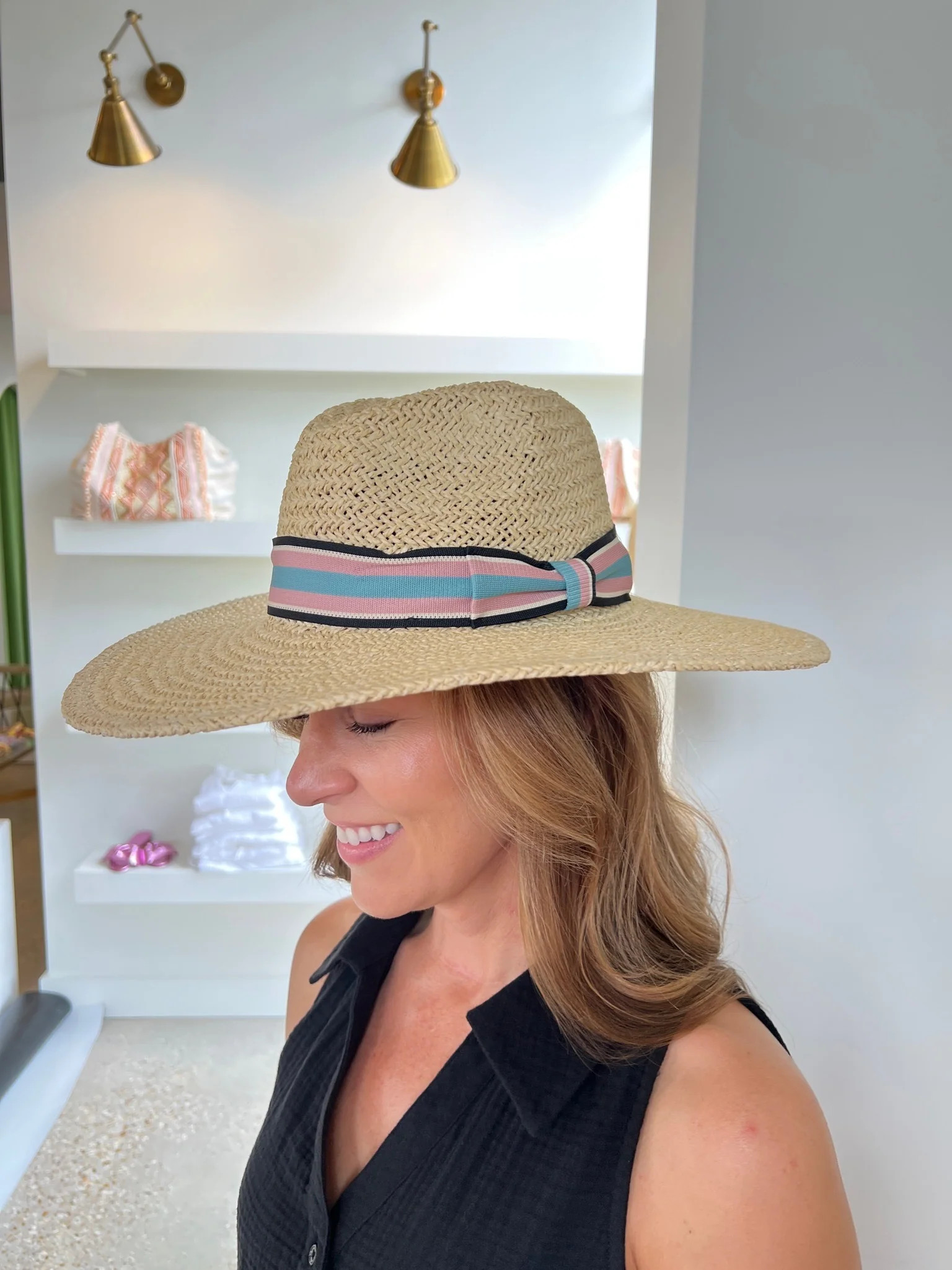 Natural Sadie Tropics Hat | Amor lafayette