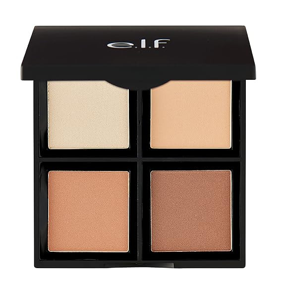 e.l.f. Contour Palette, 4 Shades, Customizable, Easy to Apply, Sculpts, Shades, Brightens, Light/... | Amazon (US)