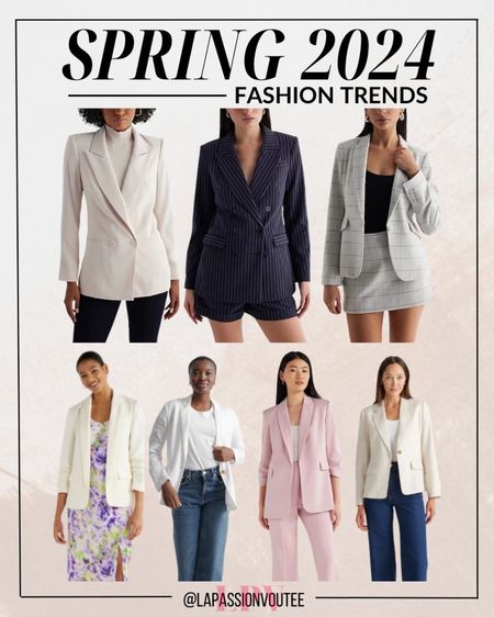 Spring 2024 fashion beckons with an ode to versatility, and blazers emerge as the quintessential style catalysts. Embrace the transformative allure of these wardrobe essentials, where structured elegance meets the spirited rhythm of the season. Let your ensemble speak volumes with the timeless sophistication and modern edge encapsulated in the evolving blazer trends.

#LTKstyletip #LTKSeasonal #LTKMostLoved