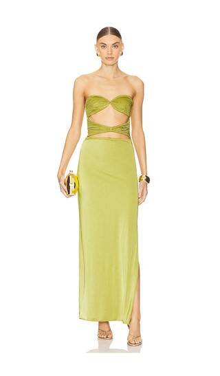 Baobab Concha Dress in Green. - size S | Revolve Clothing (Global)