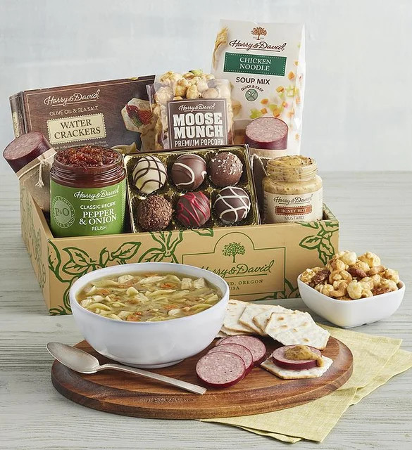 Gourmet Soup and Snacks Gift Box | Harry & David