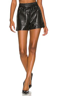 Dominica Python Shorts in Black | Revolve Clothing (Global)