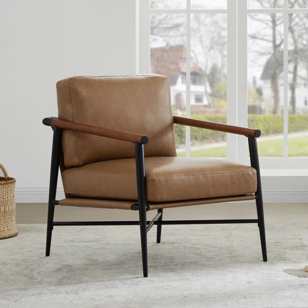 Bleechington Mid-Century Modern Upholstered Armchair | Wayfair North America