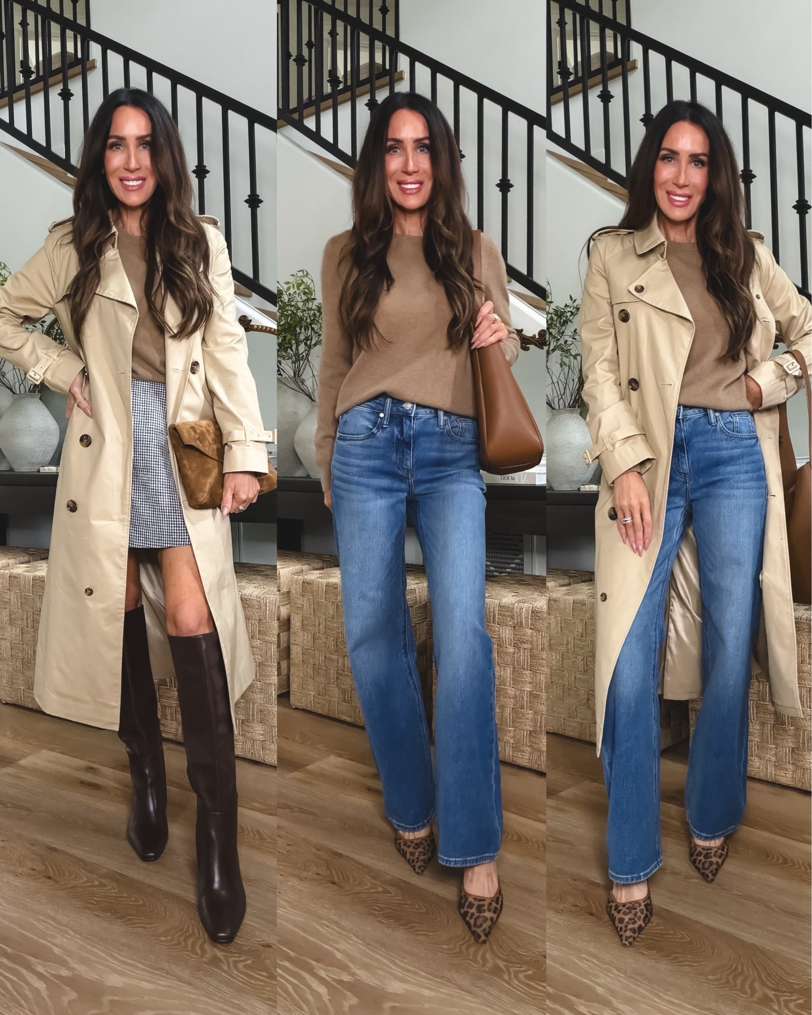 The softest cashmere sweater you’ll want in every color…3 ways to style
Sz small, color Teak

-Trench (sz xs, light khaki) incredible detailing and beautifully made)
-Skort sz xs (runs a little big)
-Bella stretch wide leg denim jeans (seaside blue, sz 25, reg length) I’m 5’5”
@Quince #QuincePartner

#LTKootd #LTKSeasonal #LTKOver40