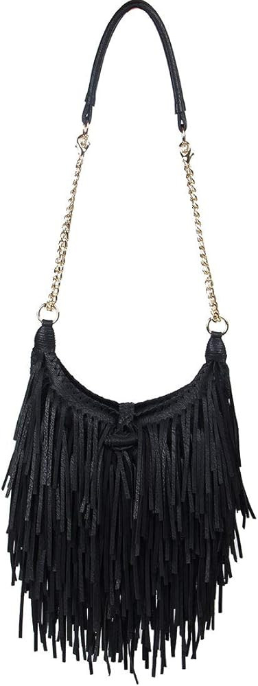 Lanpet Women Fringe Tassel Cross Body Bag Leisure Shoulder Bag | Amazon (US)