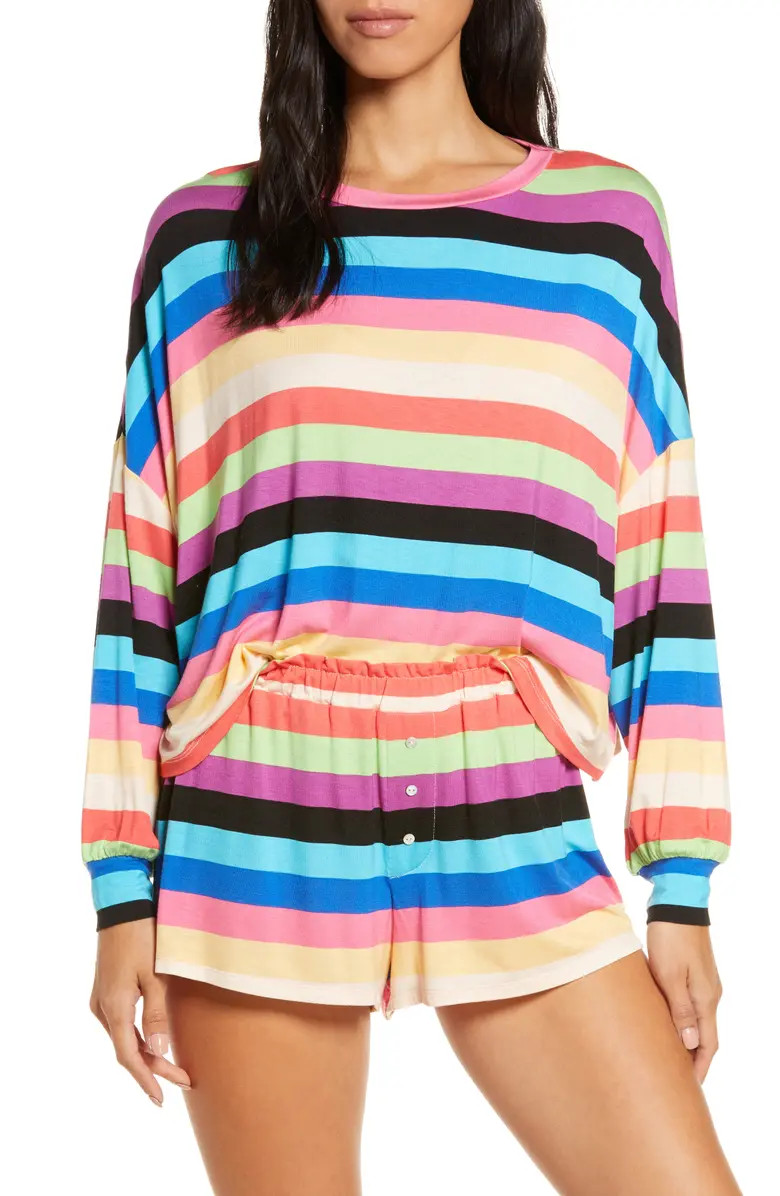 All American Long Sleeve Shortie Pajamas | Nordstrom