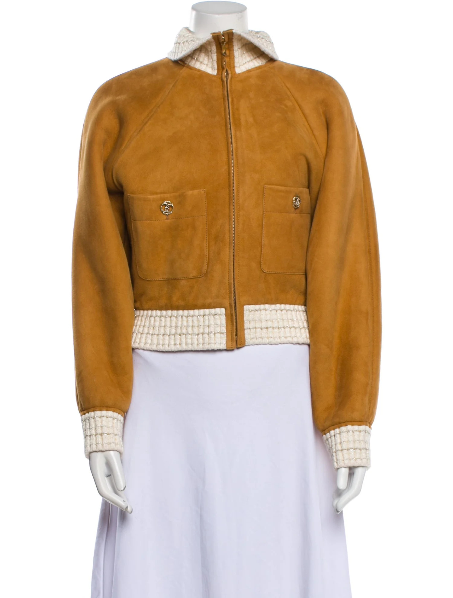 Chanel 2023 Suede Jacket - Brown Jackets, Clothing - CHA1374066 | The RealReal | The RealReal