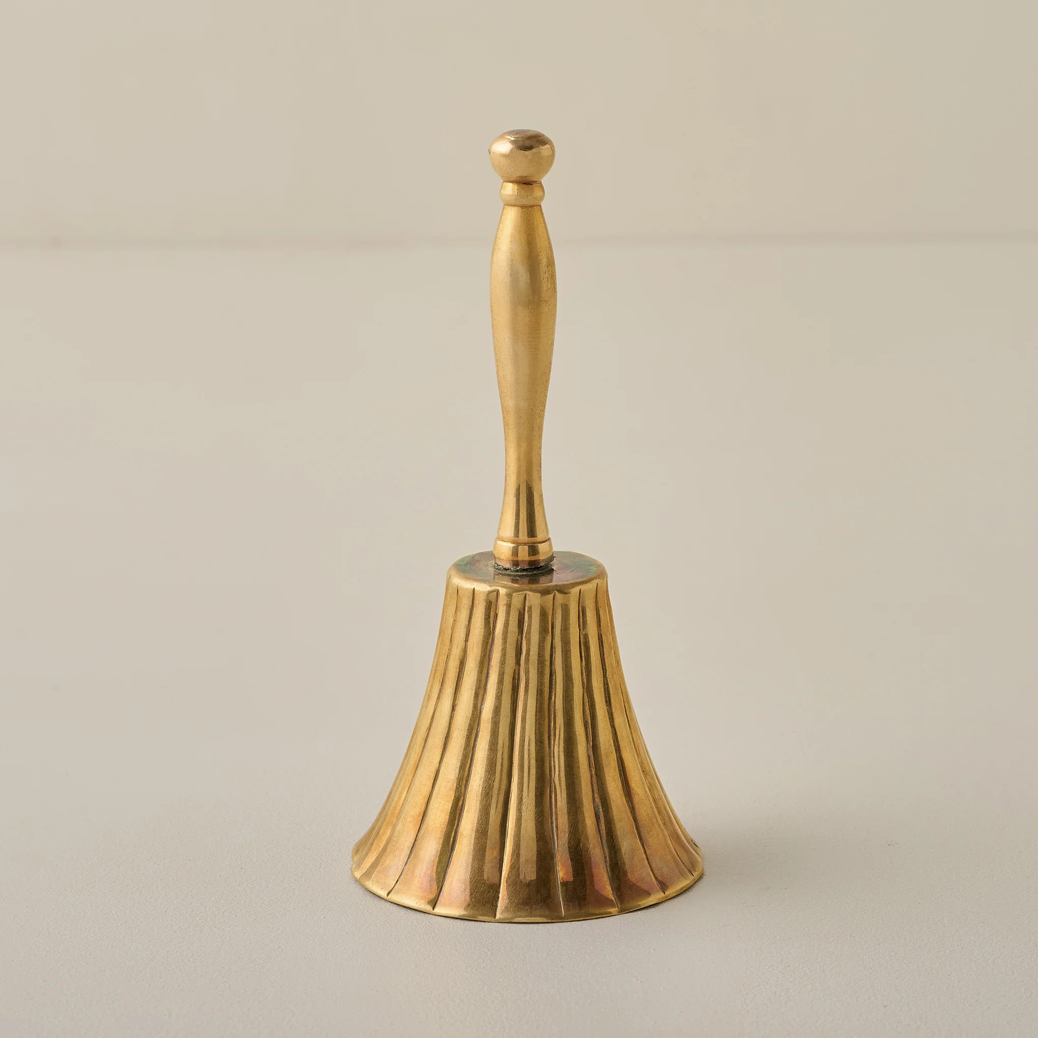 Marie Fluted Brass Bell | Magnolia