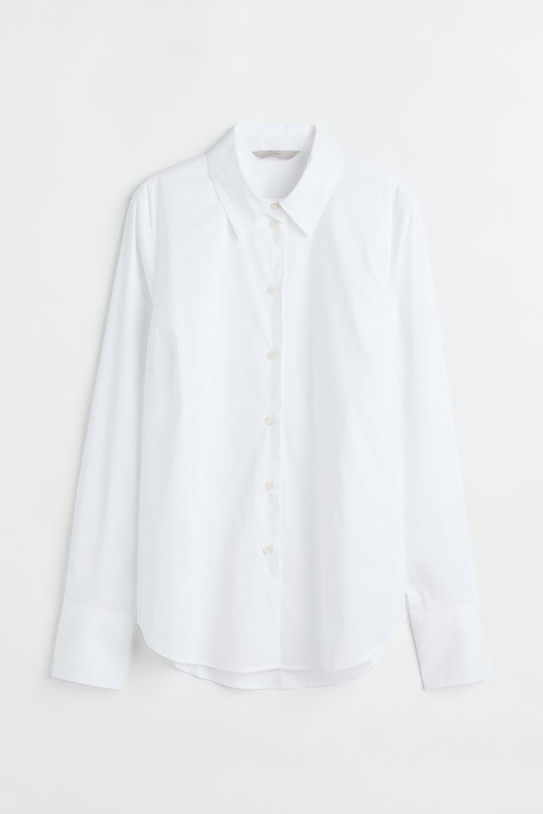 Cotton-blend shirt | H&M (UK, MY, IN, SG, PH, TW, HK)