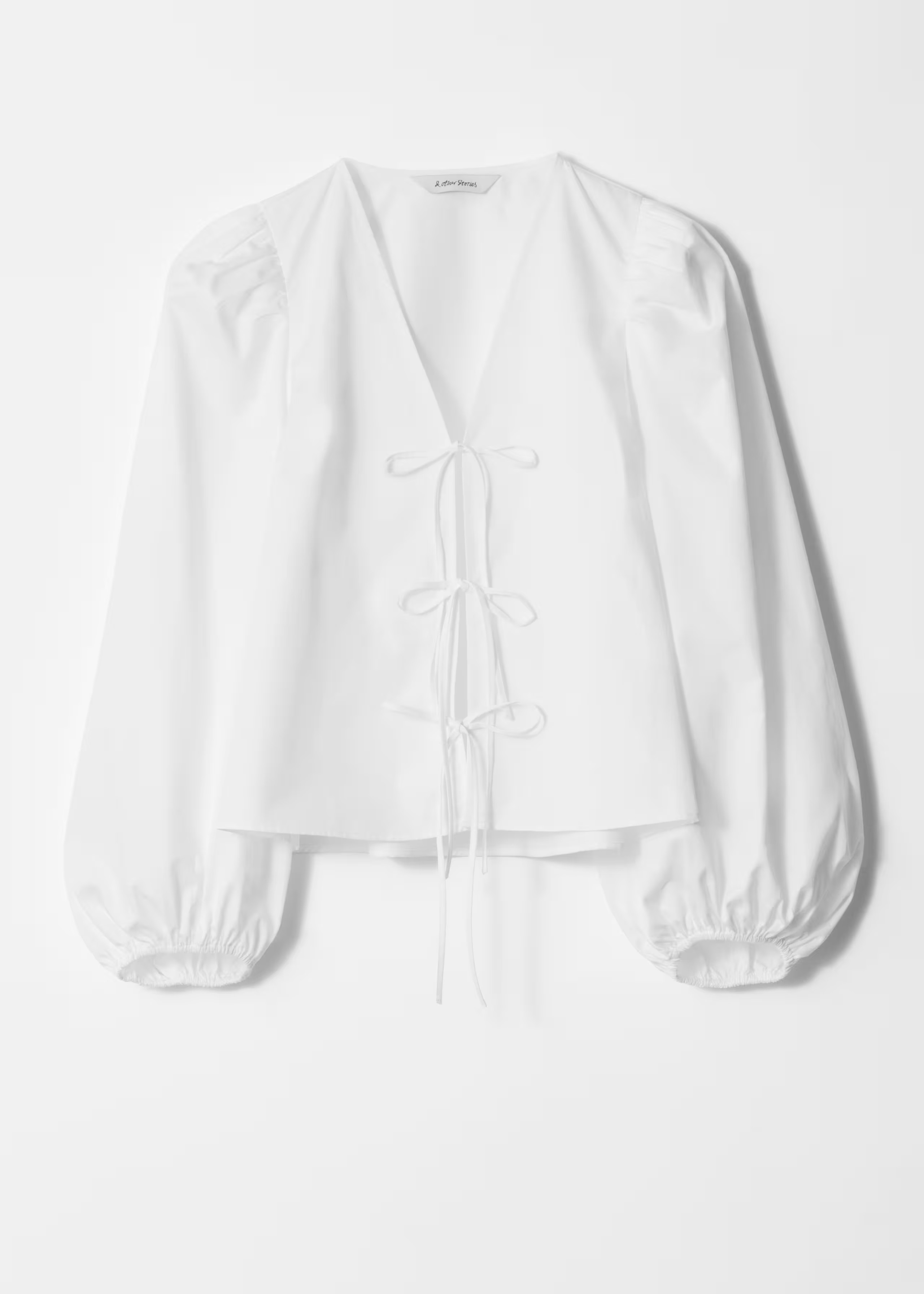 Tie-Front Blouse - White - Blouses - & Other Stories GB | & Other Stories UK