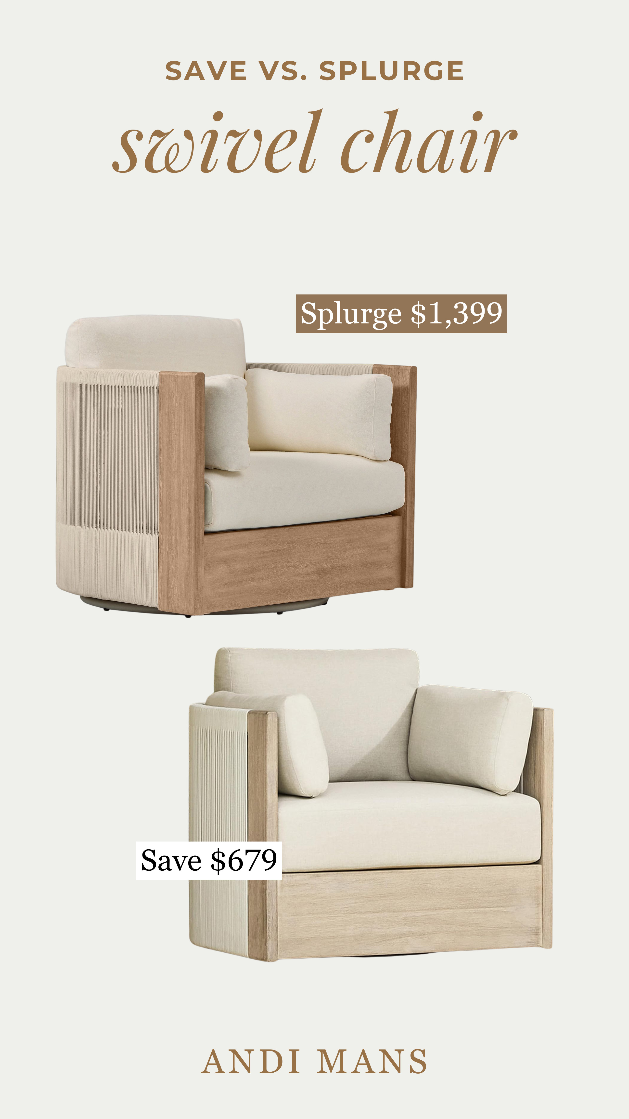 Save or Splurge: The swivel chair everyone wants. Cozy, stylish, and perfect for living rooms, bedrooms, or reading corners. 

 #LTKOver40 #LTKHome #LTKSaleAlert
