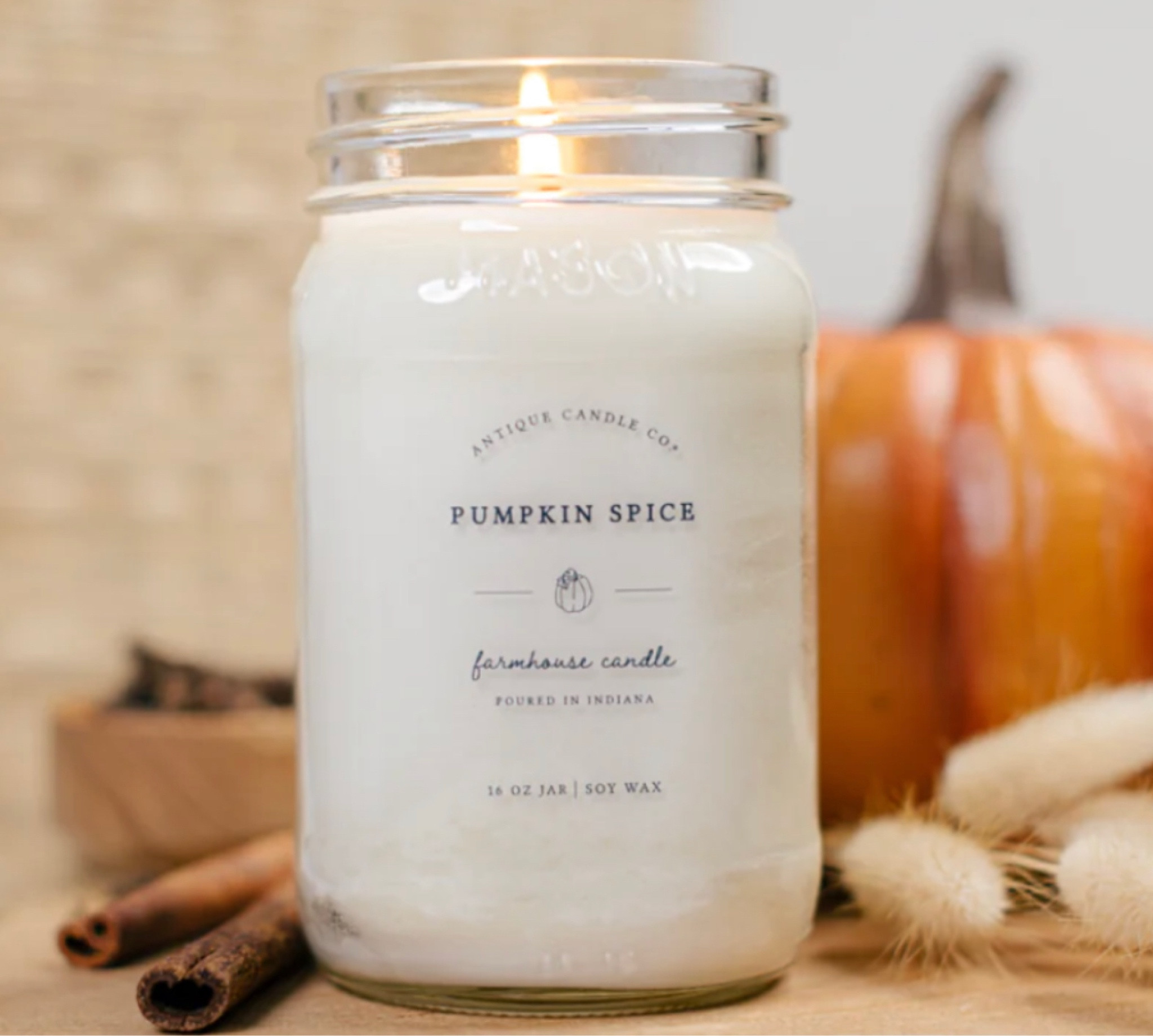 Pumpkin spice candle! One of my favorite scents for Fall 🍂 

#LTKhome #LTKSale #LTKSeasonal