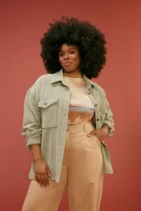 Plus Size Corduroy Shacket | Forever 21 (US)