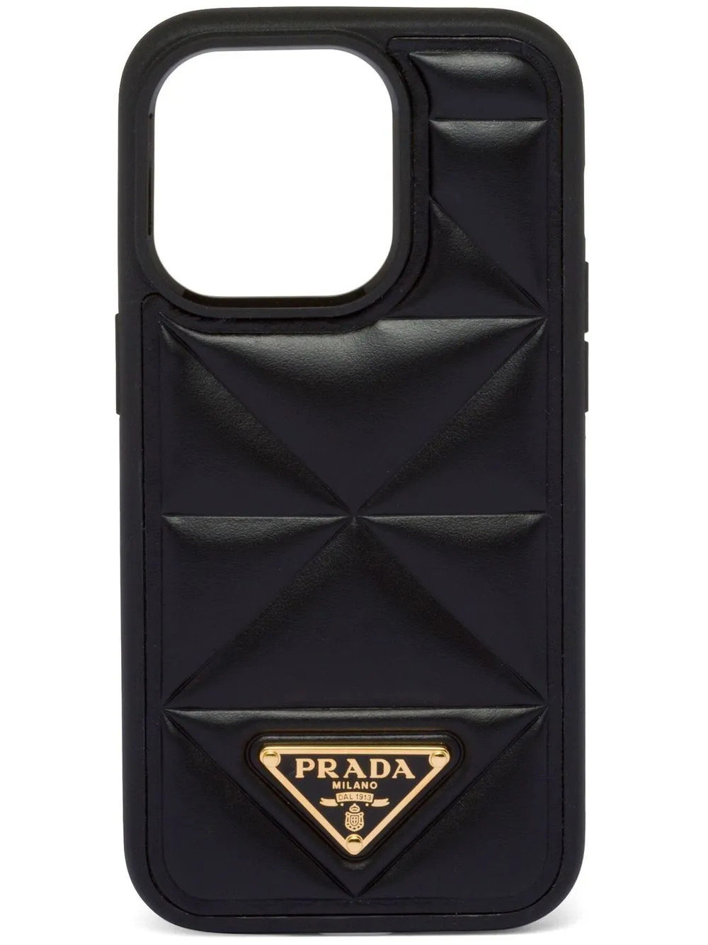 Prada iPhone 14 Pro padded-design Case | Black | FARFETCH UK | Farfetch Global