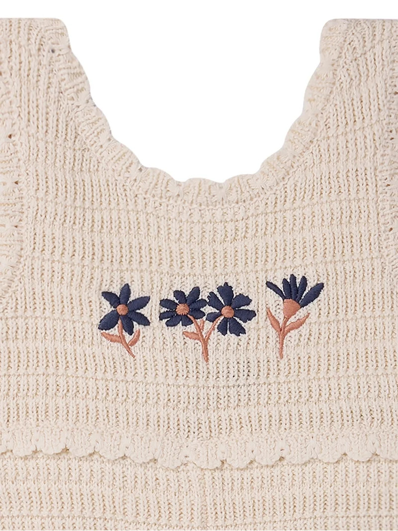 Modern Moments by Gerber Toddler Girl Sweater Knit Romper, Sizes 12 Months - 5T | Walmart (US)